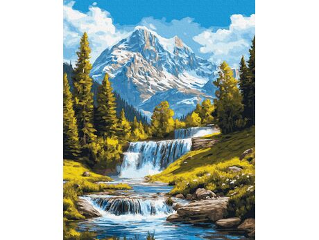 Das grüne Herz der Berge 40x50 cm malen nach zahlen