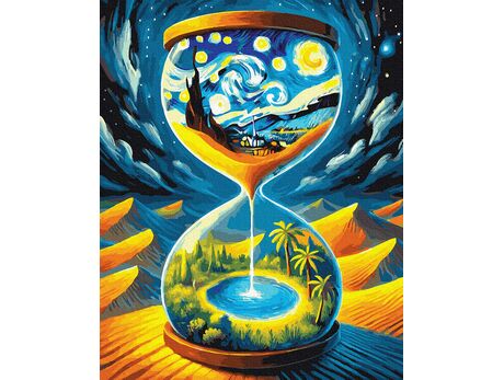 Sanduhr des Universums 40x50 cm malen nach zahlen