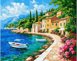 Smaragdstrom 40x50 cm