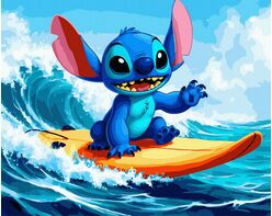 Kosmischer Surfer 40x50 cm