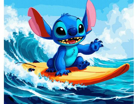 Kosmischer Surfer 40x50 cm malen nach zahlen