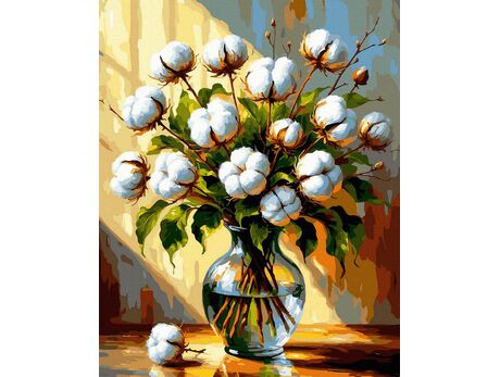 Baumwolltraum 40x50 cm malen nach zahlen