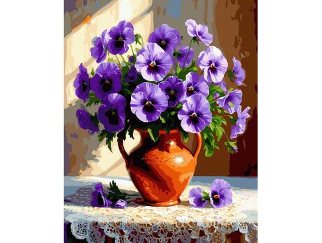 Blumen des Alltags 40x50 cm malen nach zahlen