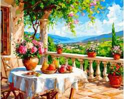 Stille der grünen Hügel 40x50 cm