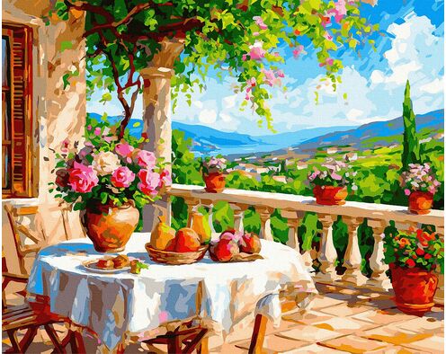 Stille der grünen Hügel 40x50 cm