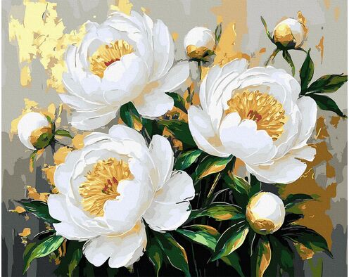 Blumen im Goldlicht 40x50 cm