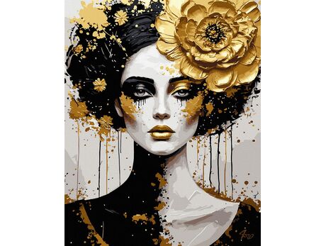 Zwei Gesichter einer Seele 40x50 cm malen nach zahlen