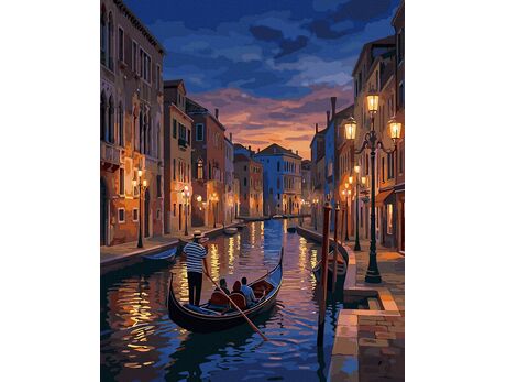 Venezianische Nacht 40x50 cm malen nach zahlen