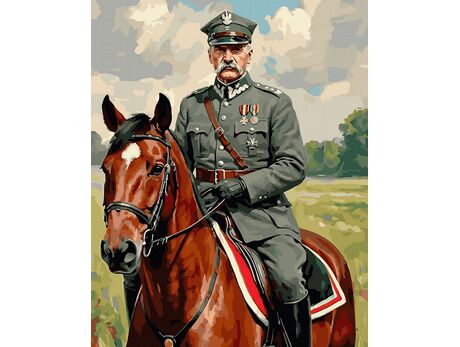 Marschall Piłsudski in der Natur 40x50 cm malen nach zahlen