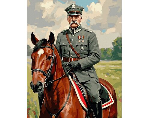 Marschall Piłsudski in der Natur 40x50 cm