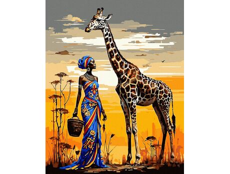 Afrikanischer Traum 40x50 cm malen nach zahlen