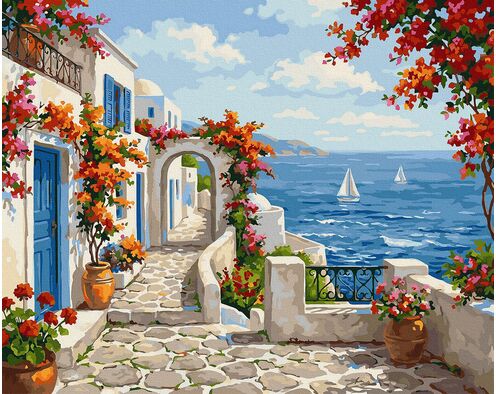 Griechische Farbenpoesie 40x50 cm