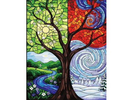 Teilung der Zeit 40x50 cm malen nach zahlen