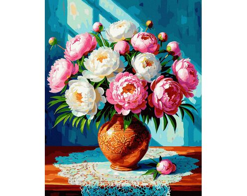 Geheimnis des türkisfarbenen Hintergrunds 40x50 cm