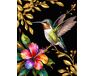 Kolibri mit goldenen Akzenten 40x50 cm malen nach zahlen