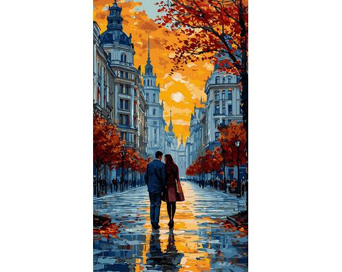 Flüstern der alten Straßen 40x70 cm