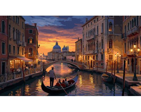 Schatten und Lichter von Venedig 40x70 cm
