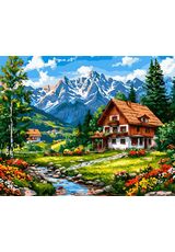 Abgeschiedenheit im Tal 50x65 cm