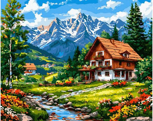 Abgeschiedenheit im Tal 50x65 cm