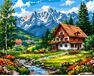 Abgeschiedenheit im Tal 50x65 cm malen nach zahlen