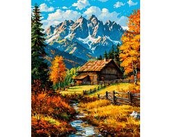 Zwischen rostbraunen Hügeln 50x65 cm