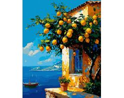 Wo Zitronen wachsen 50x65 cm