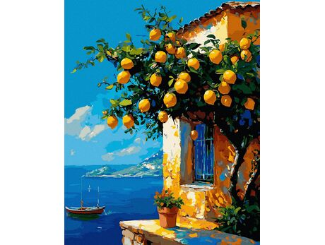 Wo Zitronen wachsen 50x65 cm malen nach zahlen