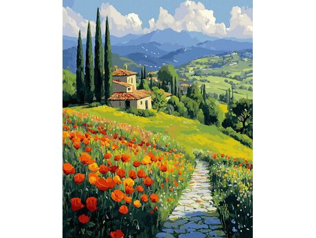Duft der Bergwiese 50x65 cm malen nach zahlen
