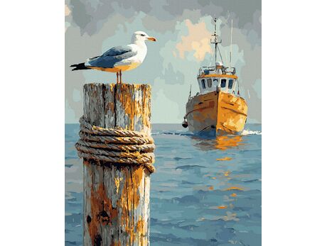 Wächterin des Meeres 50x65 cm malen nach zahlen