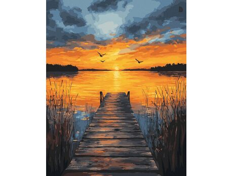 Steg der Träume 50x65 cm malen nach zahlen