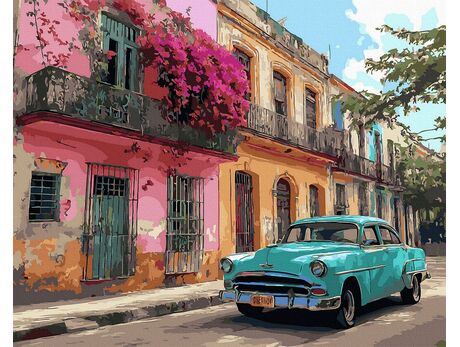 Türkis Klassiker 50x65 cm malen nach zahlen