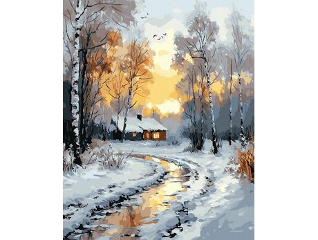 Weg nach Hause 50x65 cm malen nach zahlen