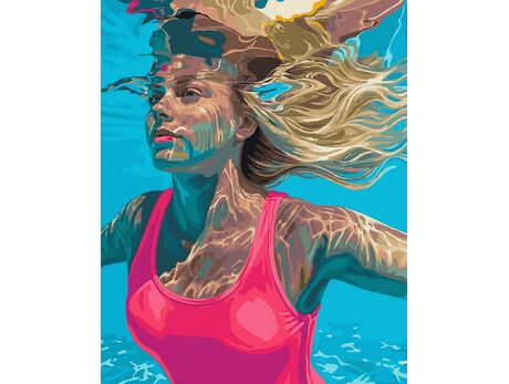 Strahlende Sonne, warmes Wasser 40x50 cm malen nach zahlen
