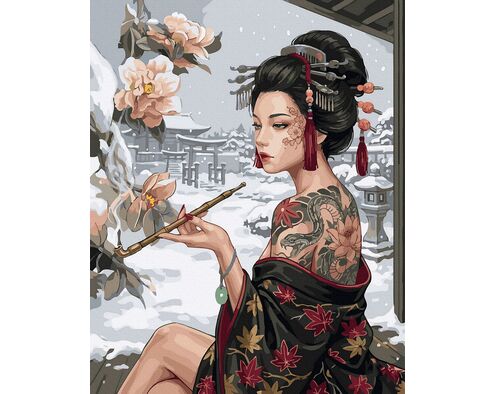 Japanische Schönheit 40x50 cm