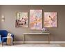 Subtilität und Anmut Triptychon 70x120 cm malen nach zahlen