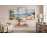 Ostseewellen Triptychon 70x120 cm malen nach zahlen