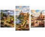 Polnische Antike Triptychon 70x120 cm malen nach zahlen