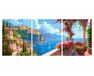 Farbenfrohe italienische Hügel 50x120 cm malen nach zahlen