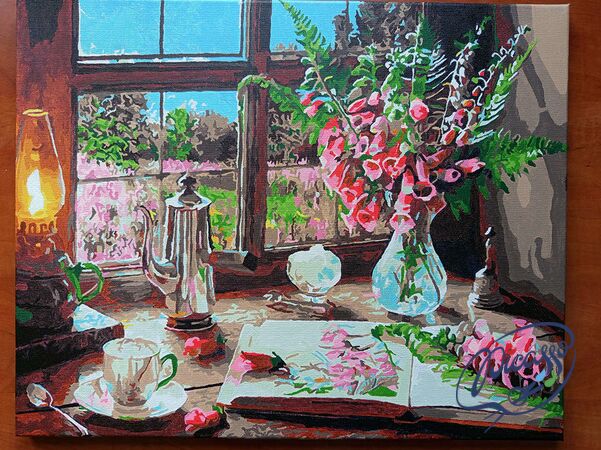 Gartenaussicht 40x50 cm