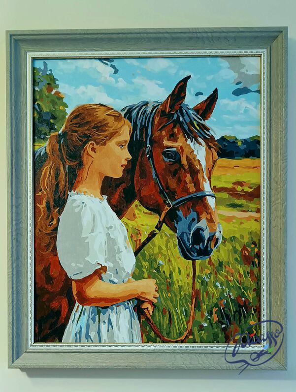 Pferdeherz, Kinderseele 40x50 cm