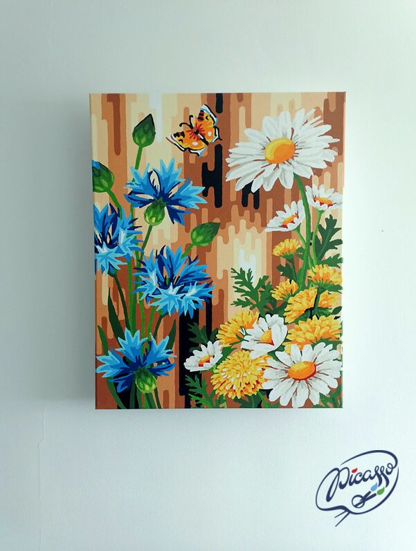 Blumen am Zaun