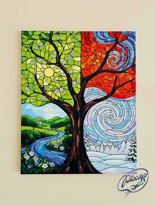 Teilung der Zeit 40x50 cm