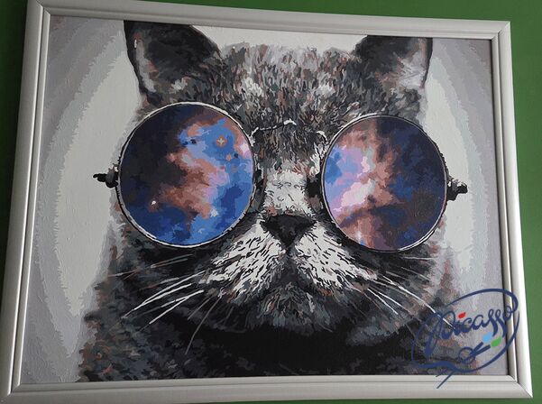 Spiegelung des Himmels 50x65cm