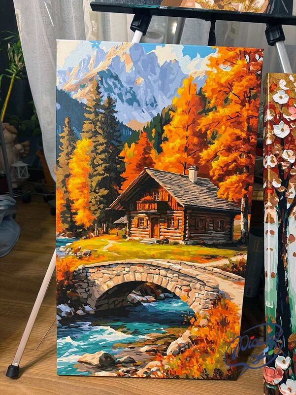Unter goldenen Kronen 40x70 cm