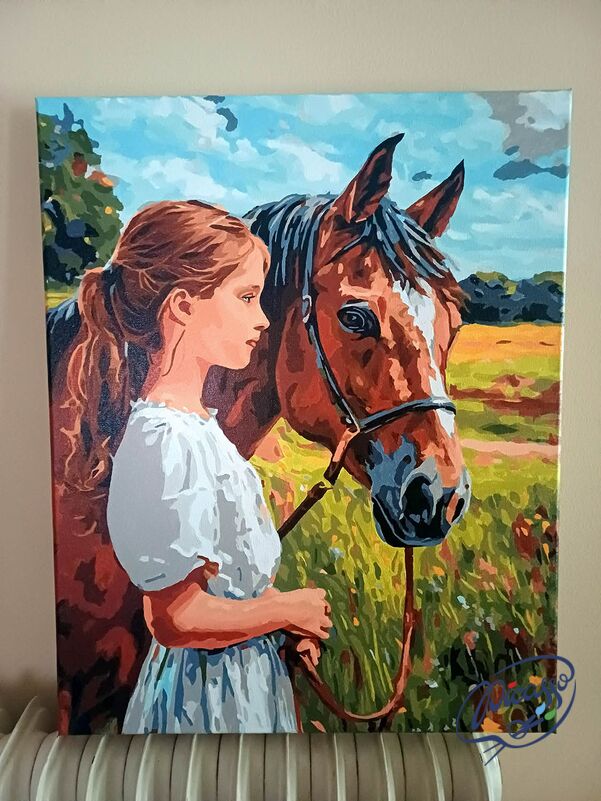 Pferdeherz, Kinderseele 40x50 cm