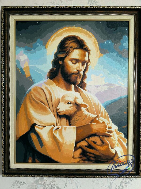 Jesu Schafe 40x50 cm