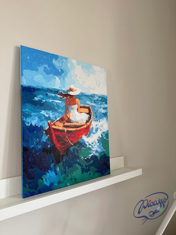 Einsamkeit trägt weiter 40x50 cm